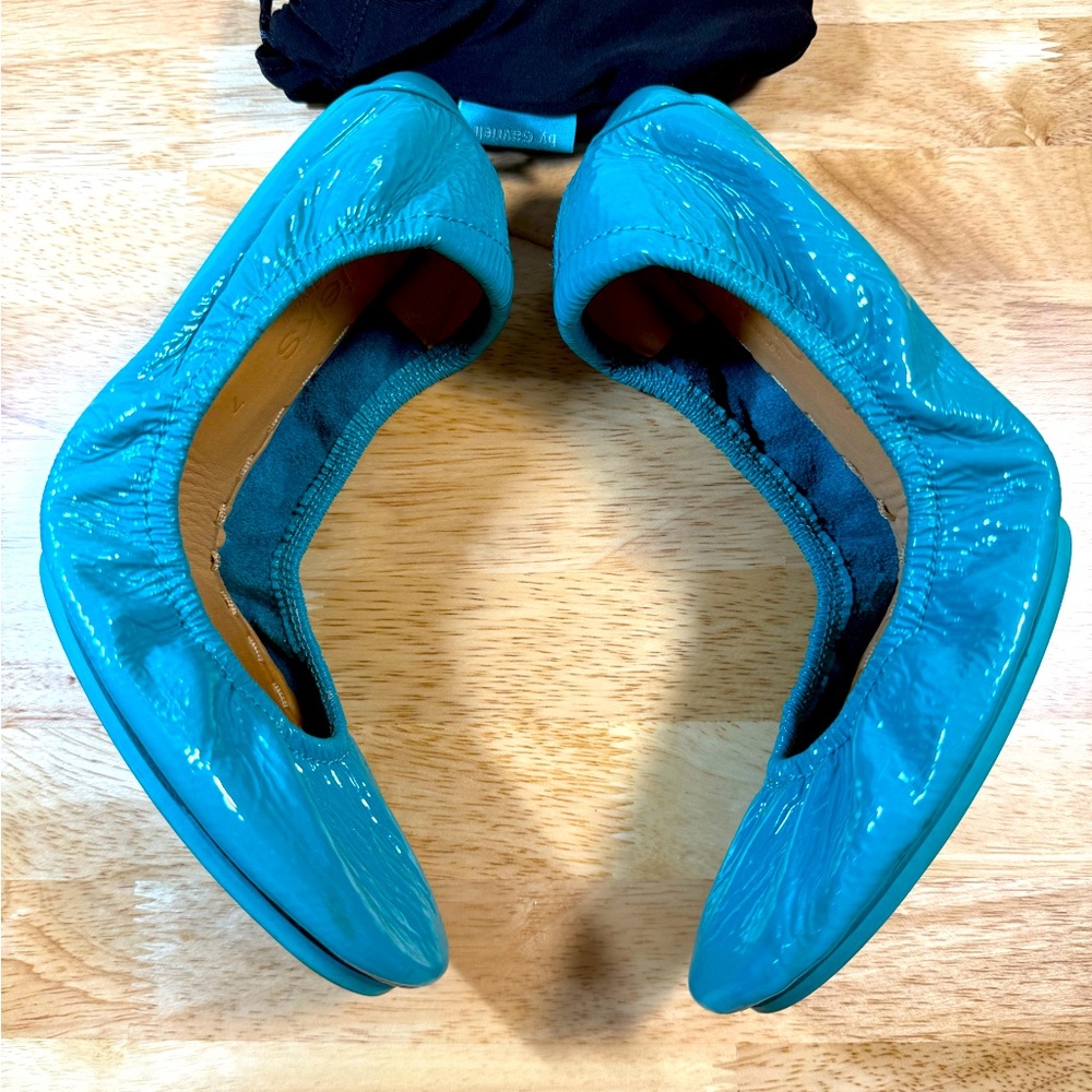 Tieks Blue Ballet Flats - Picture 3 of 5